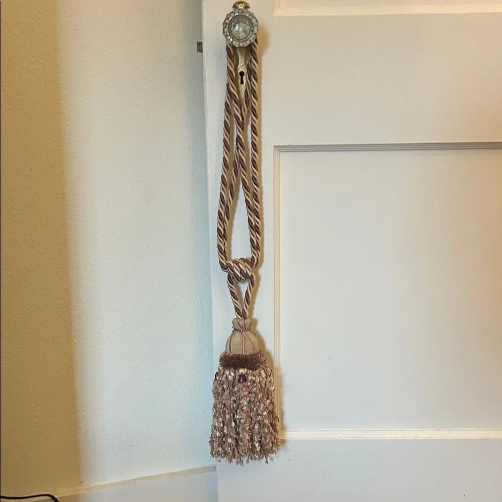 Chic Mauve, Brown, Gold and Cream Extra Large Tassel